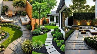 Modern Pergola backyard landscaping ideas for spring garden decor 2025