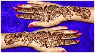 Stylish Arabic Floral Mehndi Design for Back Hand | Maan Creative Art