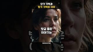 뇌건강 단기 기억과 장기 기억의 차이는?