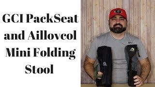 GCI Outdoor PackSeat and Aillovcol Mini Portable Folding Stool