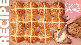 Classic Hot Cross Bun Recipe & Tutorial | Cupcake Jemma