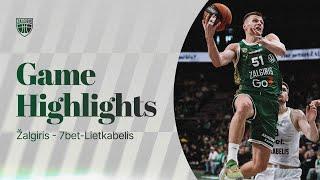 Žalgiris - 7bet-Lietkabelis | Game Highlights | 2024.10.20