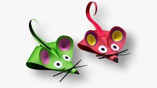 How To Make Paper Mouse | Mouse Paper Craft | Diy Paper Cute Mouse Craft Ideas For Kids