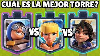 CUAL ES LA MEJOR TORRE? | DUQUESA de DAGAS vs CAÑONERO vs PRINCESA | Clash Royale