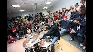 FUNKY DRUMMER BATTLE. Баттл Барабанщиков. V1 BATTLE 2013