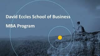 David Eccles School of Business MBA Program