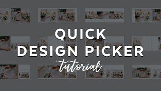 How to Use the Quick Design Picker in Fundy Designer