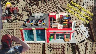 Building the Brick Central Fire Station SWFD 315 part 12 #jdpbuilds #lego #studwood #legocity