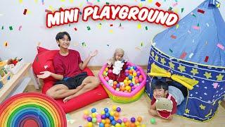 Ziyan Bikin Mini Playground di Rumah Bareng Adik