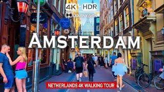 Amsterdam, Netherlands 4K Walking Tour | Iconic Summer 2024 Journey in HDR