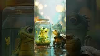 Jar-Lizard and Turtle BFFs 