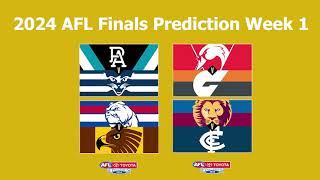 AFL Week 1 2024 Finals Prediction