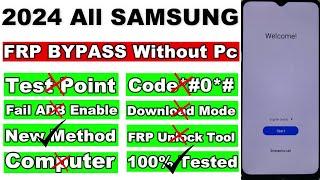 2024 All Samsung FRP/Google Account Lock Bypass/Remove Android 13/14 Without Pc | No FRP Tool