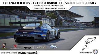 BT Paddock GT3 Summer Championship 2024 - Round 9: Nurburgring - Split 1