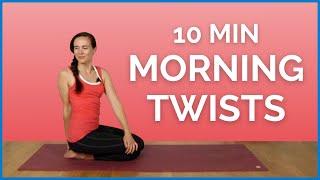 10 min Morning Yoga TWISTS for good energy!