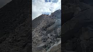 Climbing to the top of 14,000 feet in Colorado on Mount Sherman