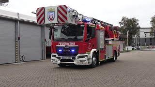 Vorstellung Nagelneue Drehleiter Feuerwehr Siegburg am 08.10.24 + O-Ton