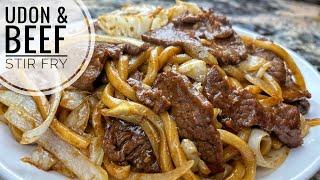 Beef And Udon Stir Fry | Simple And Tasty Udon Noodles Stir Fry Recipe