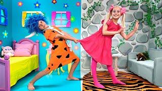 Caveman Dima vs Modern Katya - Adventure for kids