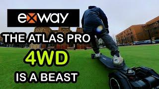 Exway Atlas Pro 4WD   Quick Unboxing & First Ride