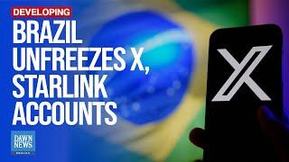 Brazilian Supreme Court Unfreezes X and Starlink Accounts After Fines Settled | Dawn News English