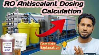 Antiscalant in water treatment | Ro antiscalant chemical dosing calculation