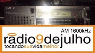 200 metre longwire: Radio 9 De Julho 9820 kHz, Sao Paolo, Brazil, excellent SNR