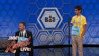 Jimmy Kimmel vs. 14-Year-Old Spelling Bee Winner