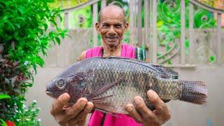 Grandpa Cooking Fish Curry Recipe // Aja Kitchen