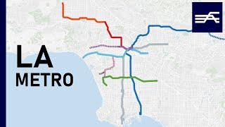 Evolution of the Los Angeles Metro 1900-2028 (geographic map)