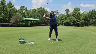 Feel the TOP-DOWN to attack the golf ball. What goes up, must come down.