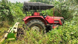 Mahindra Arjun novo 605 S goes to rotavator LJF blade performance farmland full yarigasadi,plants