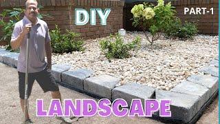 Easy DIY Front Yard Landscape II Easy to do Landscaping idea