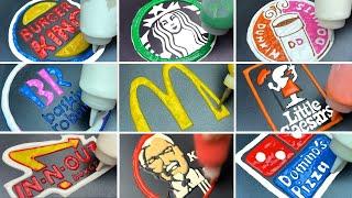 15 Pancake Art Logos Famous Fast Food Brands - McDonald’s, KFC, Burger King, Starbucks