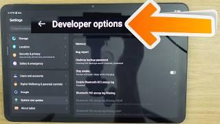 How To Enable/Disable DEVELOPER OPTIONS On Android With a Redmagic Nova Android Gaming Tablet