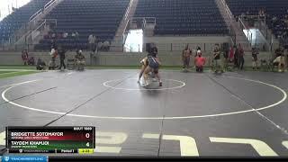 High School Girls 127 Taydem Khamjoi Swamp Monsters Vs Bridgette Sotomayor Arizona Girls Wrestling