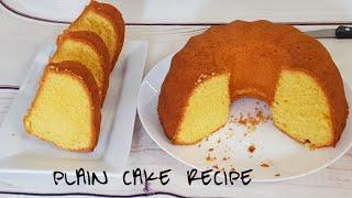 Jifunze kuoka keki plain na ya kuchambuka kwa njia rahisi | Plain cake recipe