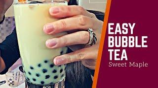 EASY HOMEMADE MAPLE BUBBLE TEA RECIPE - BOBA Tea