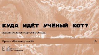 «Куда идёт учёный кот?» Лекция филолога Сергея Валюгина