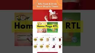 Billy - Food & Drink Store Shopify Theme #shopify #shopifythemes