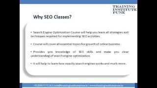 SEO (Search Engine Optimization) Classes Pune | SEO Training Institute Pune