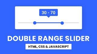 Double Range Slider | HTML, CSS, Javascript | With Source Code