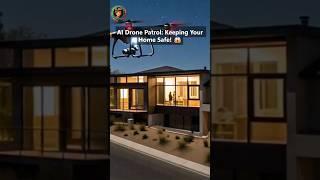 AI Drone Patrol: Keeping Your Home Safe!#securitydrone #smarthome #drones #homesecurity #patrol