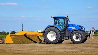 Field leveling | New Holland T7.290HD & Challenger MT 765C | M. van Gastel kilveren