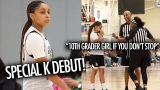 "Special K" Kaleena Smith's 10th Grade DEBUT SHOCKS REFS!  (Must Watch)