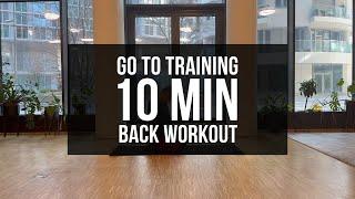 10 MIN BACK WORKOUT - Maximum focus on back muscles // No Equipment | Sandra FIT