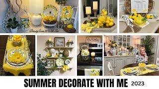 SUMMER KITCHEN DECORATING #decoratewithme #summerdecoratewithme #summerdecor #kitchendecor