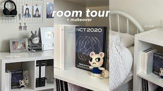 aesthetic room tour + makeover kpop album collection, diy keychains, shopping for a new shelf