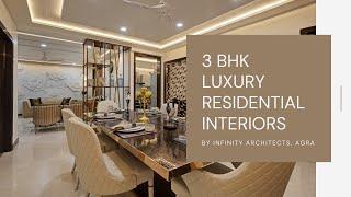 3 BHK luxury residential interiors in Agra | 4K video | Photo story