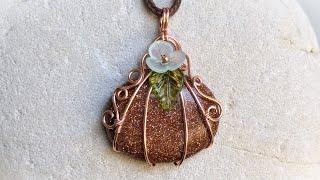 Round Wire Pumpkin Pendant Wire Wrapping Tutorial